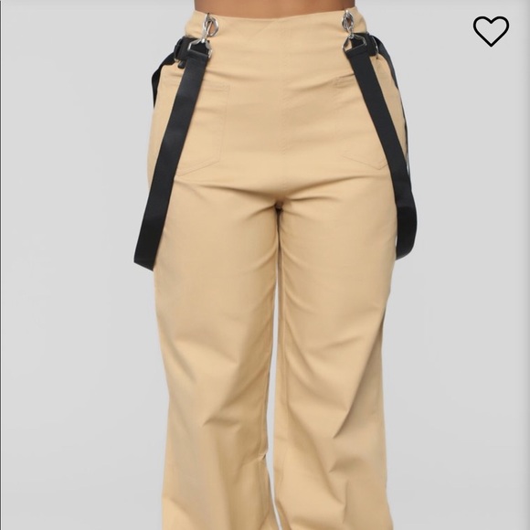 Black pants with straps brand new - Picture 1 of 1